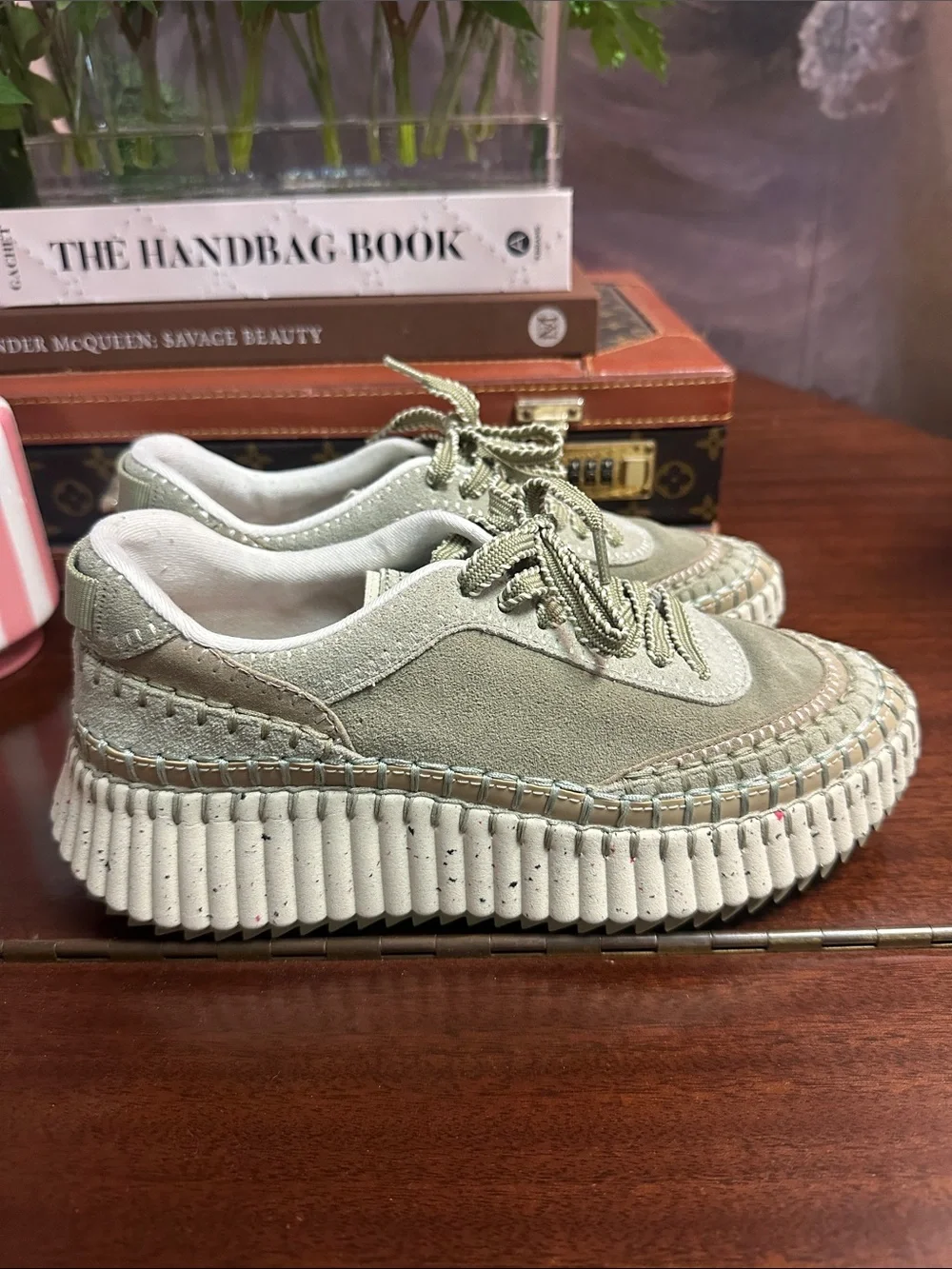 Size 38 Chloe Nama sneakers in green